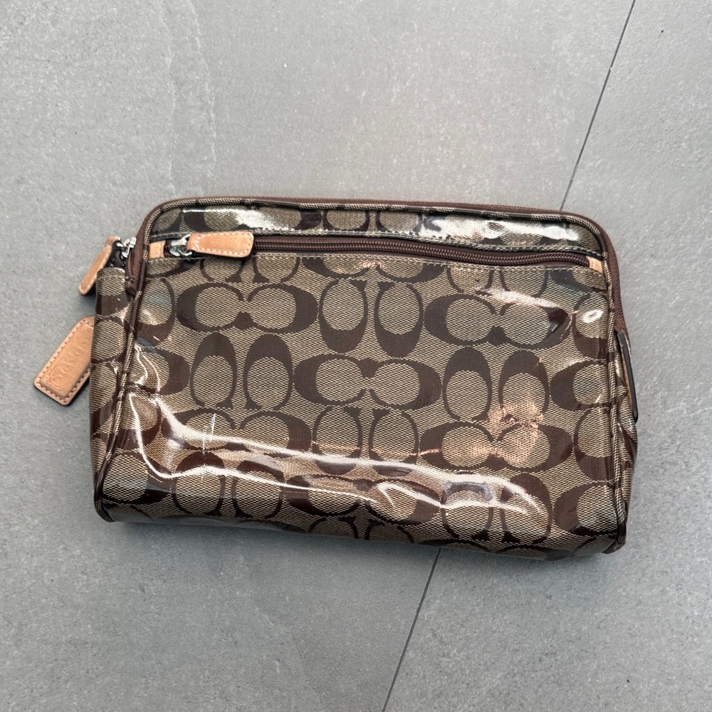 Brown Monogram Clutch